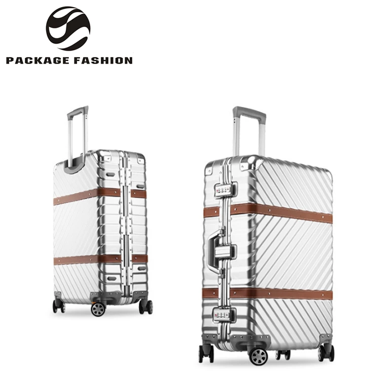 

Custom processing 20" 24" 26" 29" inch carry on aluminum frame spinner abs pc eminent luggage suitcase, Black / silver / white / dark green / red / rose gold