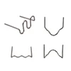 Pre-cut 0.8mm automotive body wave plastic staples pin 1bags 500