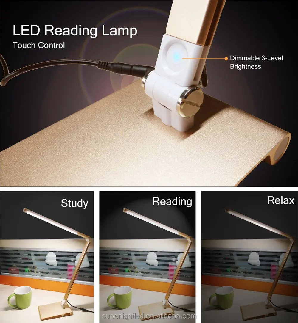 
Home led lighting Aluminum made table desk lamp led reading lamp 