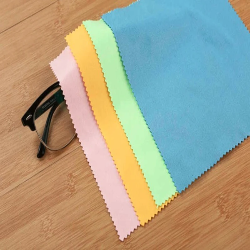 

Cheap nice quality microfiber personalized eyeglass cleaning cloth, Many colors available