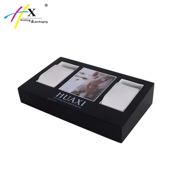 Countertop Custom Logo Wooden Watch Display Stand With Banner