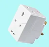 13a socket with usb charger Block Socket Splitter Mains Adaptor 3 Way UK Mains Extension Switched 13A Adapter saso ce bs