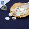 white 18L 4 Holes round custom polo shirt botton up dress button