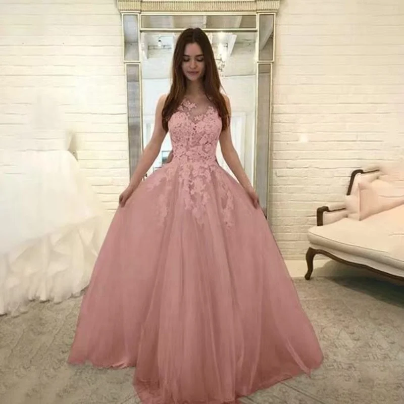 Solid color dress slim wedding dress Glamorous wedding lace gown Sexy beauty gown
