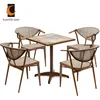 Anti Fading Foshan China American Fast Food Restaurant Diner Furniture