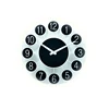 12" Fashionable Patterns Beautiful Glass Wall Clock Silk Screen Printing for Living Room