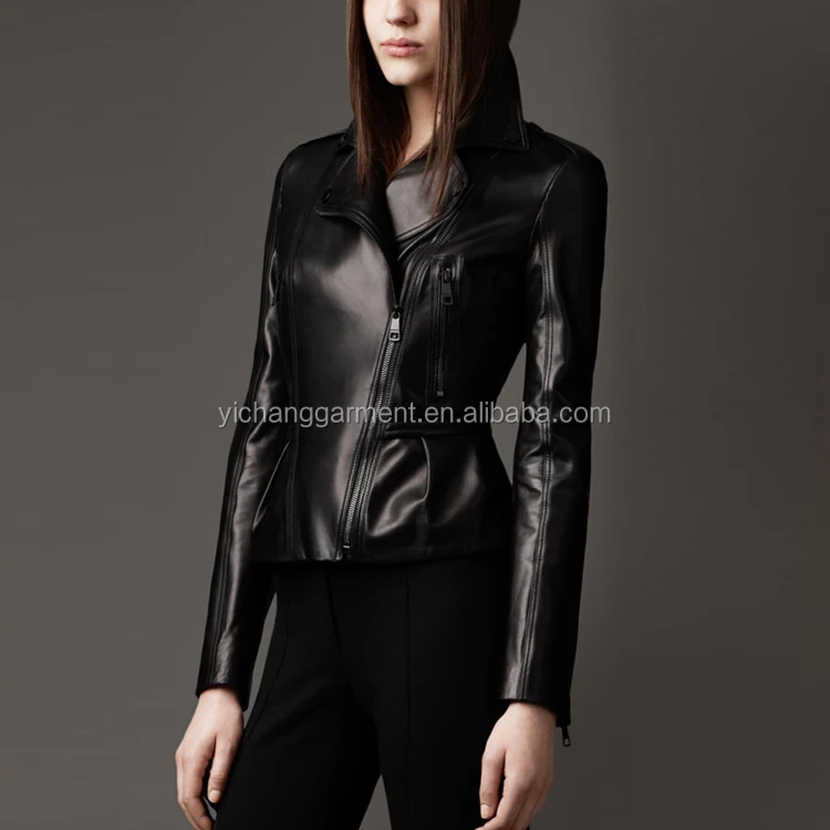 

hot sales long sleeves sheepskin leather jacket