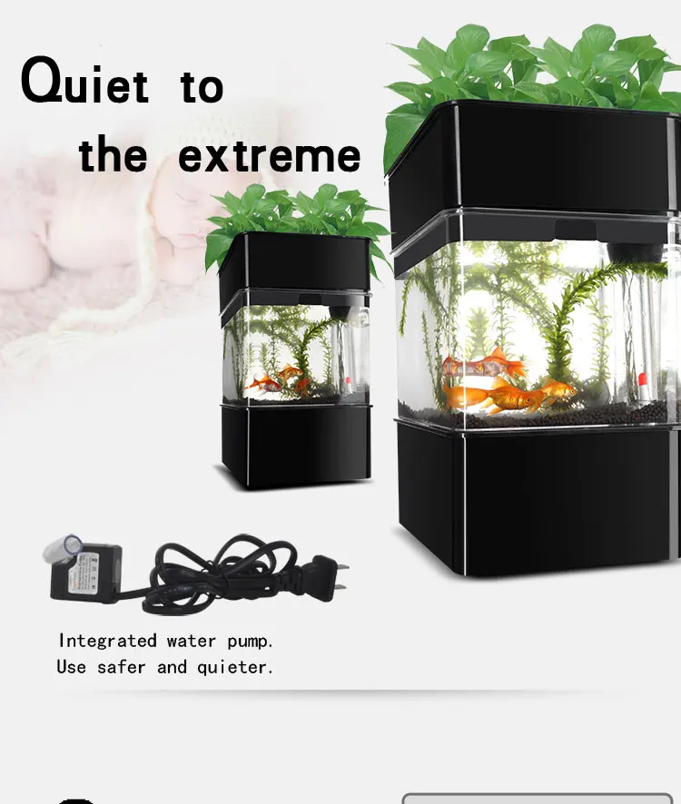 Plant new arrivals acrylic fish farming tank  Water Garden Fish Bowl Aquarium Tank  aquarium hydroponics hot best seller
