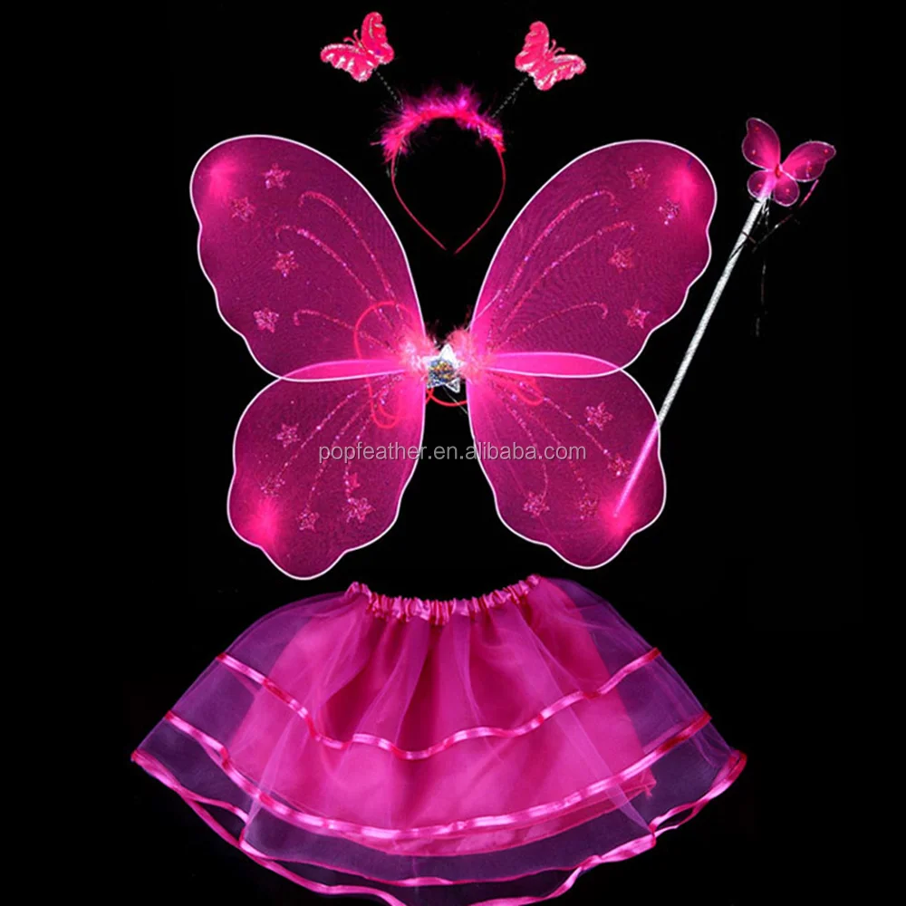 PM-136 красочные четыре штуки костюм крылья бабочки Детский костюм производительности