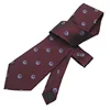Student tie processing and customization manufacturer silk 1200 pin school tie