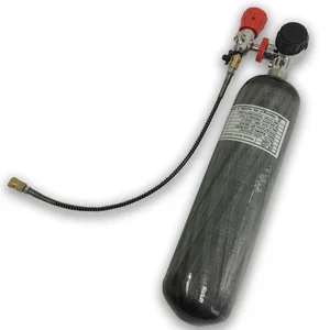 Acecarer 5 years re-tes3L CE certification PCP Paintball Tank 4500psi 300bar carbon fiber cylinders with valve and fill station