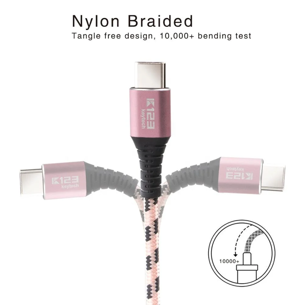 
Innovative products 2018 phone charging usb type-c to type-c cable 5V 3A charger data line 