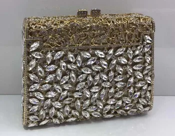 designer gold clutch purse