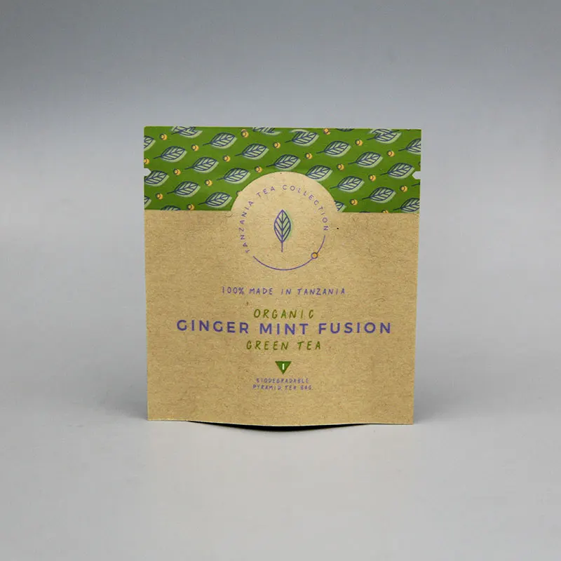 Waterproof Biodegradable Slimming Matcha Green Tea Kraft Paper Coffee