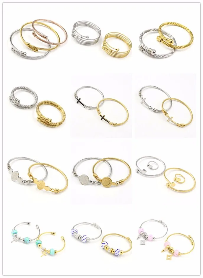 Golden Roman Stainless Steel Mesh Chain Jewelry Bracelet For Girls