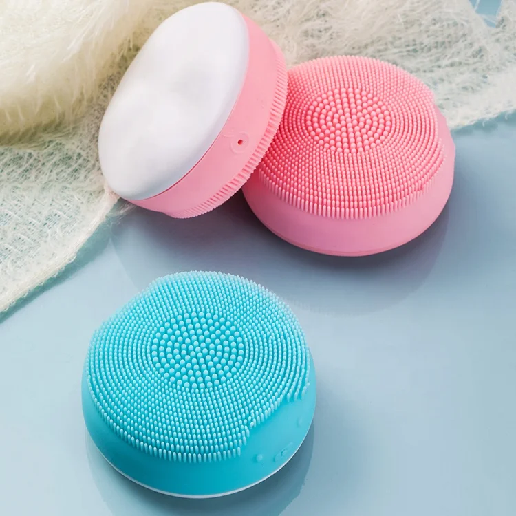 

2019 New Technology beauty machine Skin care Sonic Facial Brush Silicone Facial Cleansing Brush