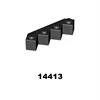 OEM Acceptable Shantou Facet block part for 6rd kids Amazon ebay hot Compatible toys 4*4 Modified Facet brick toy 4x4 (NO.14413)