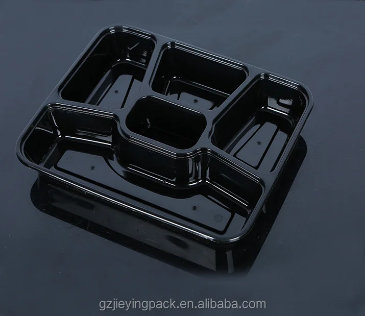 
5 compartments Meal Prep Containers PP Storage disposable food grade plastic reusable container with lid 