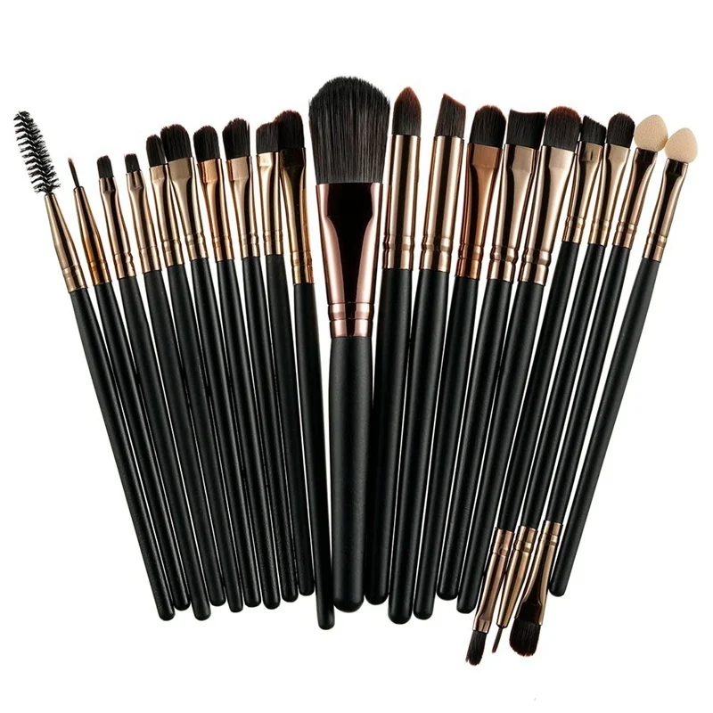 

20Pcs Professional Makeup Brushes Set Powder Foundation Eyeshadow Make Up Brushes Cosmetics Soft Synthetic Hair, N/a