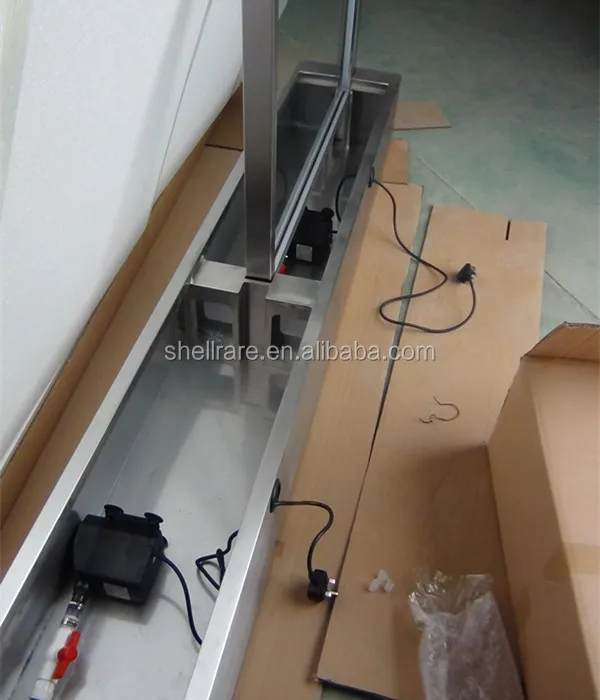 Shellrare Factory Directly Sale Glass Waterfall With Logo For Room