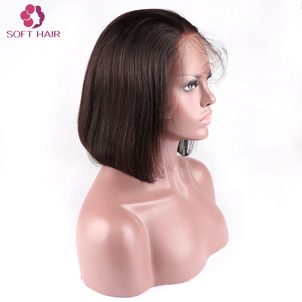 

Qingdao soft hair 8 inch bob short lace front wigs for black women in manila, Natural color or as your requested