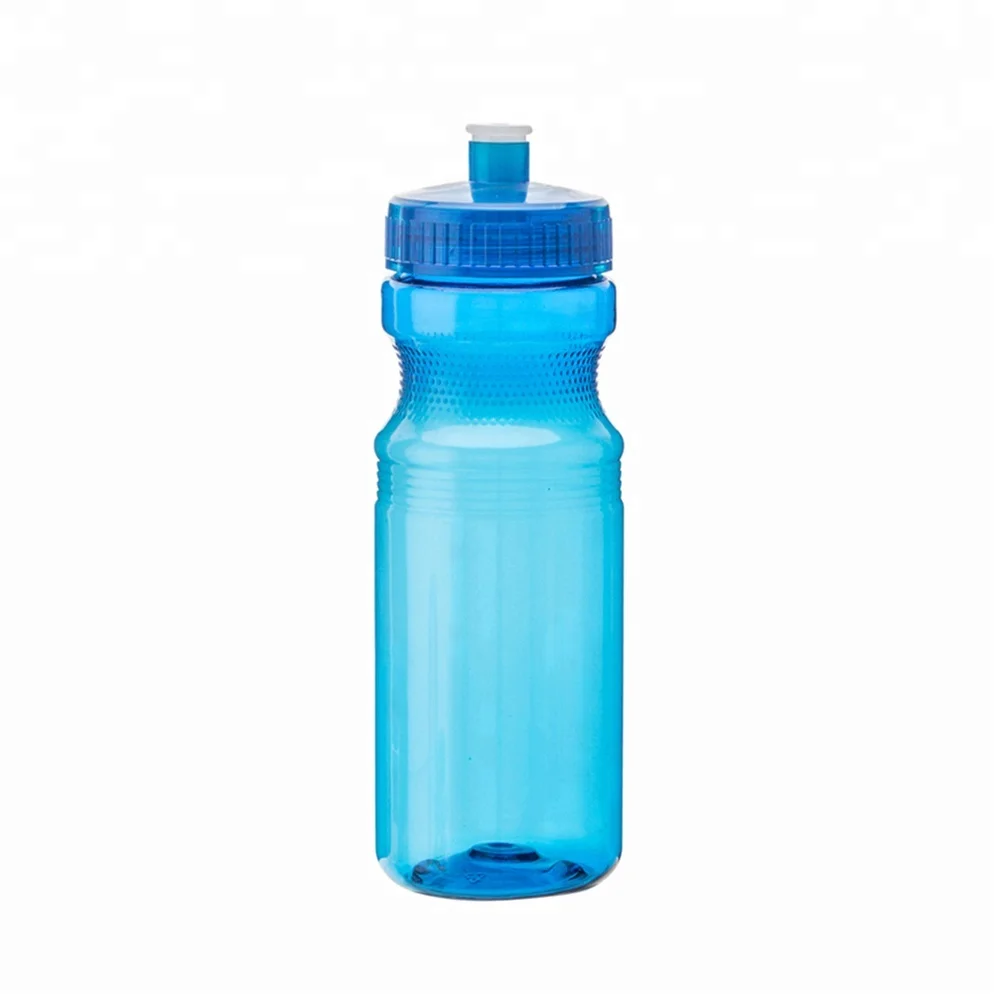

Wholesale pet 750ml clear plastic sports water bottle with cycling running gym private label, Transparent/ green/ customized