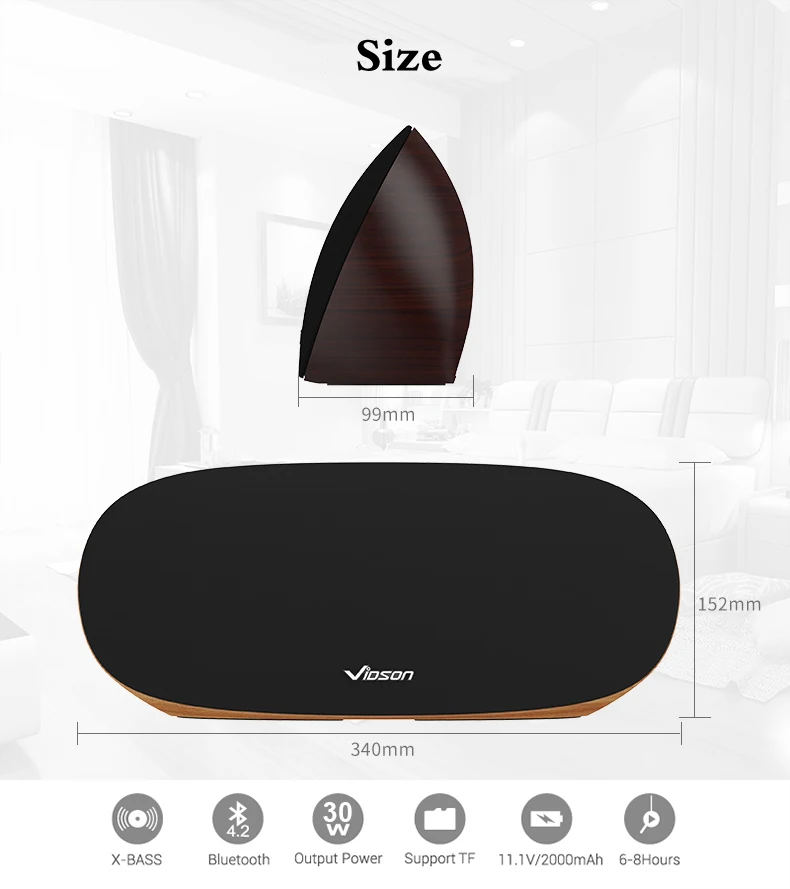 Hot Selling 4.2 Wireless Speaker, 30W Output Power, High Quality Sound