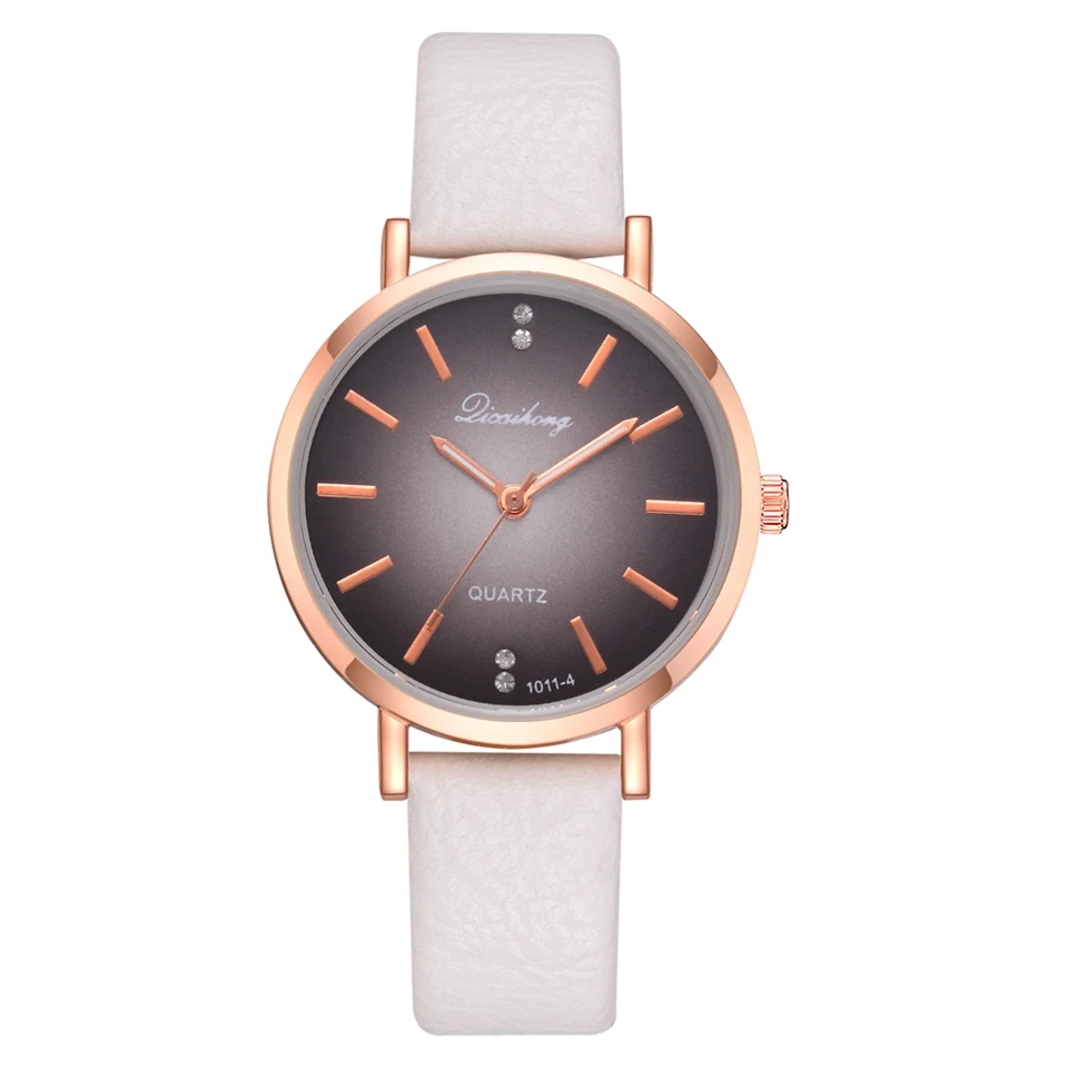 

2018 Top Luxury Ladies Quartz Watch Women Brand Fashion Leather Watches High Quality Women Watches Reloj Mujer Relogio Feminino, Black;white