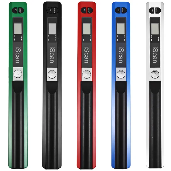

Portable Scanner iscan 900 dpi A4 Book Handy Scanner, Black blue red green silver