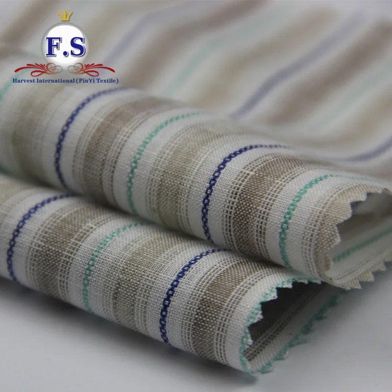 
eco-friendly 100% linen plaid check fabric clothing china shirting textile 