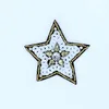 Star pattern handmade custom sequins rhinestones sewing decoration patch