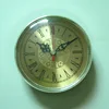 Golden color plastic clock insert circle shape clock header from factory