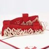 Custom Fancy 3D Great Wall Tourist Attractions Memorial Greeting Card For Thanksgiving
