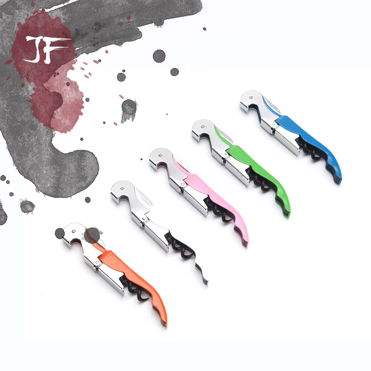 
low price zinc alloy 8 color beer accessories tool set mini letter opener knife swing gate wine bottle opener corkscrew kit 