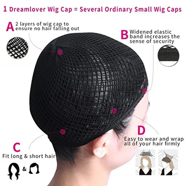 Wholesale 2 Pack Dreamlover Long Wig Caps Open End Wig Cap for Long and Short Hair
