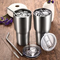 

New 18/8 Stainless Steel 30 oz Travel Beverage Tumbler Coffee Thermos Mug Cup