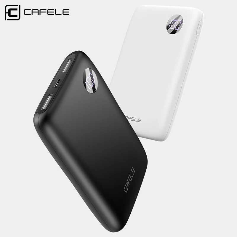 

CAFELE High Quality 10000mAh Large Capacity Fast Charging Mini Ultra thin Digital Portable Power Bank for Smartphone