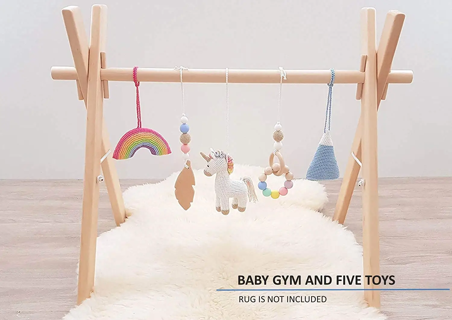 wooden infant play gym