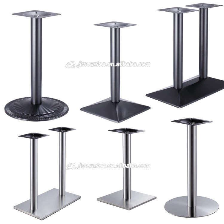 Unique Black Table Base Stand Cast Iron Dining Table Legs For