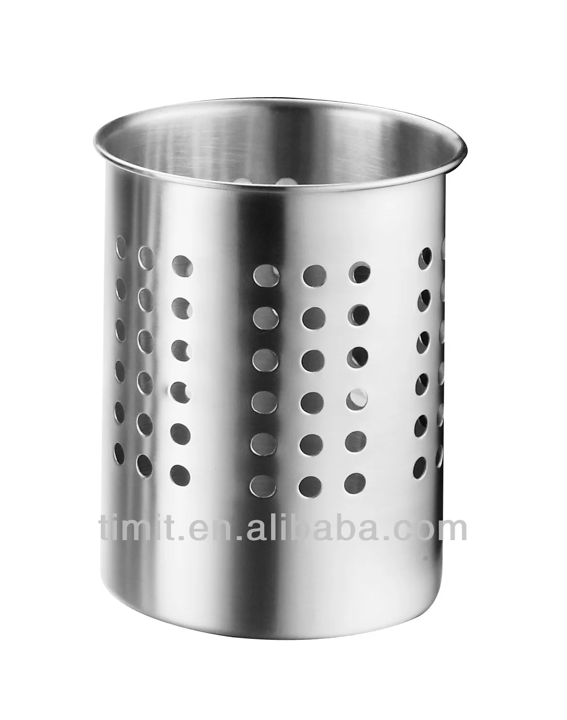 Stainless Steel Cutlery Holder Round Chopstick Container Fork With Hole Utensil Stainless Steel Cutlery Holder Round Chopstick Container Fork With Hole Utensil