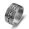 design your own jewelry heavy viking Celtic design stainless steel ring amulet take bring lucky band rings for men women