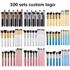 professional trade assurance free sample private label 10 pcs kabuki makeup brush set your own brand makeup brushes