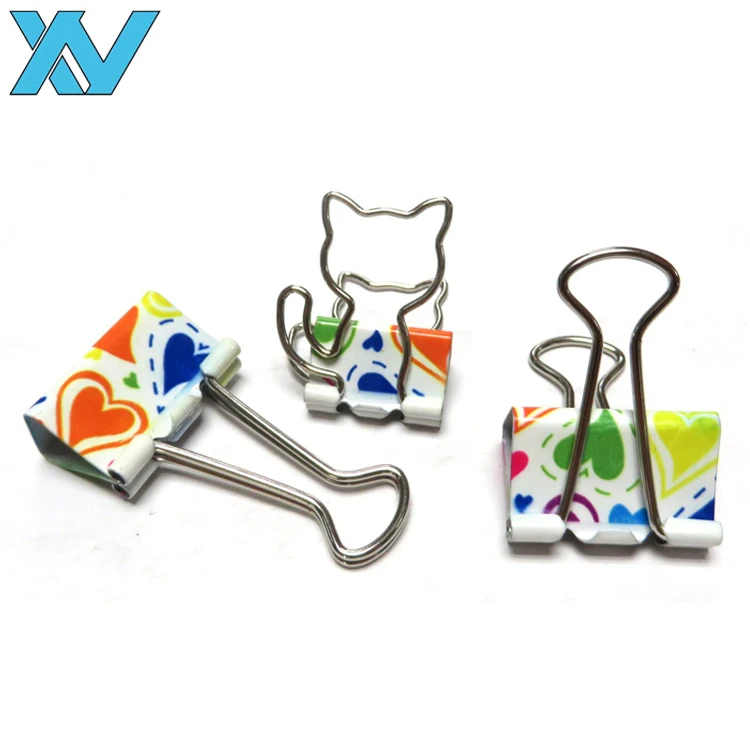 Creative Oem Cat Design Metal Binder Clip With Printing Card Buy Cat