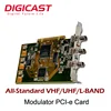All Standard VHF UHF L-Band Modulator PCI Express Card for TS analyzer and TS capture DVB-C DVB-T ATSC