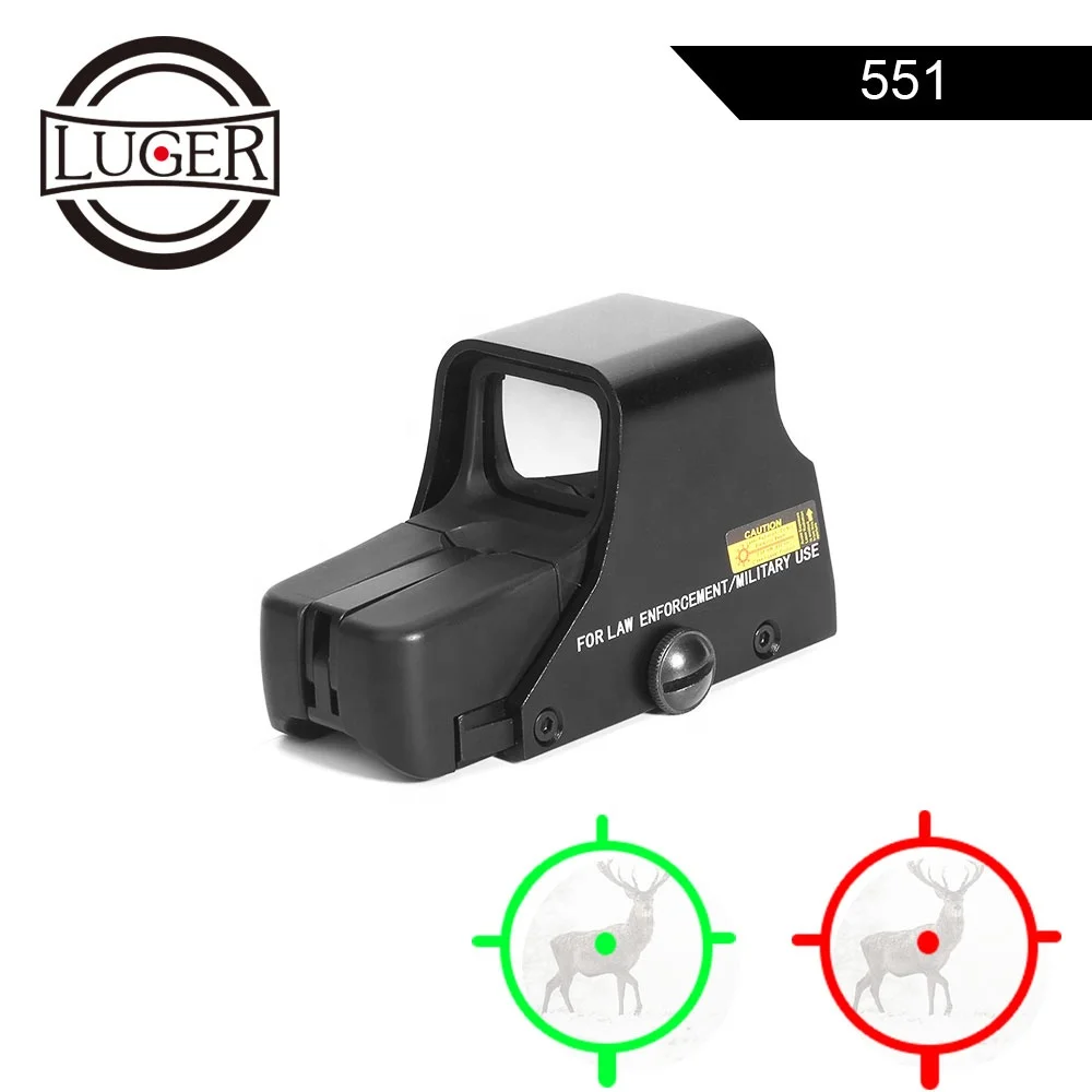
LUGER 551 red dot sight scope quality tactical holographic optics sight 
