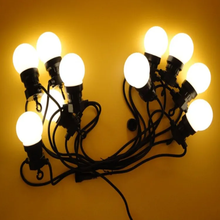 Low Voltage Commercial Holiday Dc Plug Waterproof Ip44 G50 Globe String