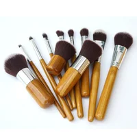 

professional custom private label bamboo makeup brushes set