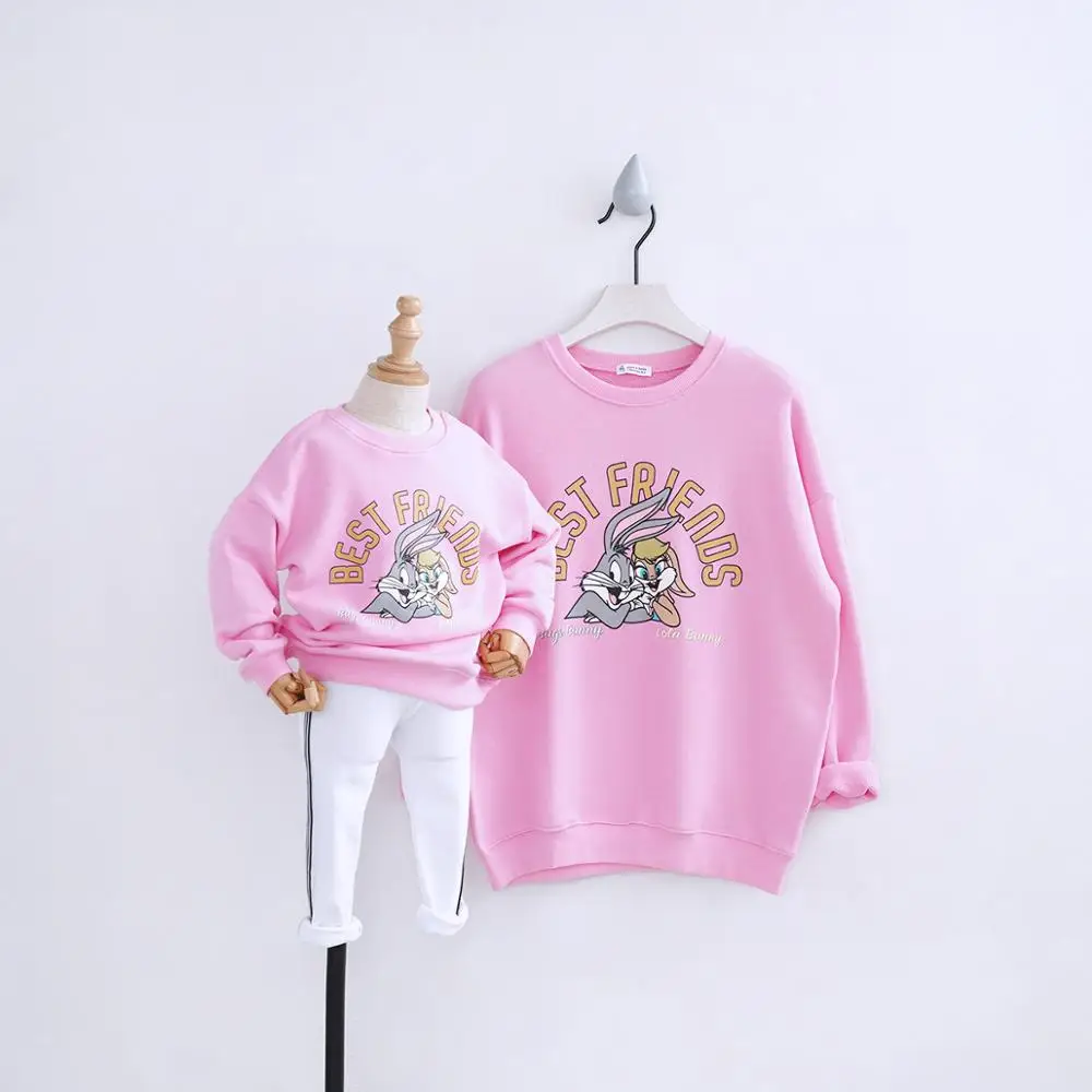 

Bulk Custom Cotton kids Top Pullover Kids Sweatshirt for Baby, Pink