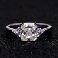 

classic design 925 silver platinum plating cubic zirconia ring for engagement /wedding/party