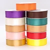 1 inch wide single face solid satin ribbons